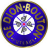 STICKER DE DION BOUTON-Logo bleu diam 50 mm