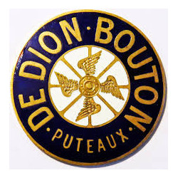 STICKER DE DION BOUTON-Logo or diam 50 mm