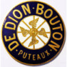 STICKER DE DION BOUTON-Logo or diam 50 mm