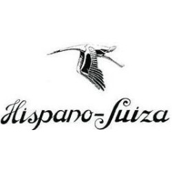 STICKER HISPANO-SUIZA-logo lettre noir L 60 H 30 mm