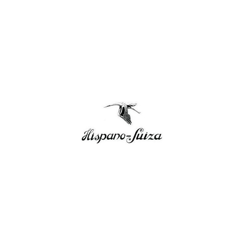 STICKER HISPANO-SUIZA-logo lettre noir L 60 H 30 mm