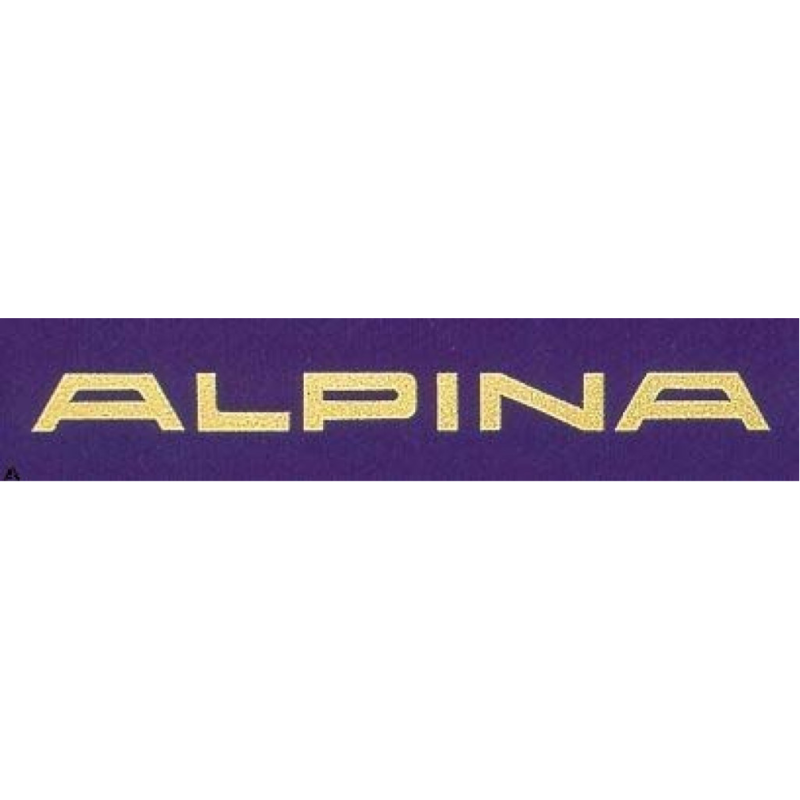 Autocollant ALPINA lettre Gold-L 132 H 33 mm