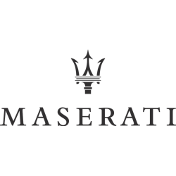 STICKER MASERATI Logo noir L 100 H 44 mm