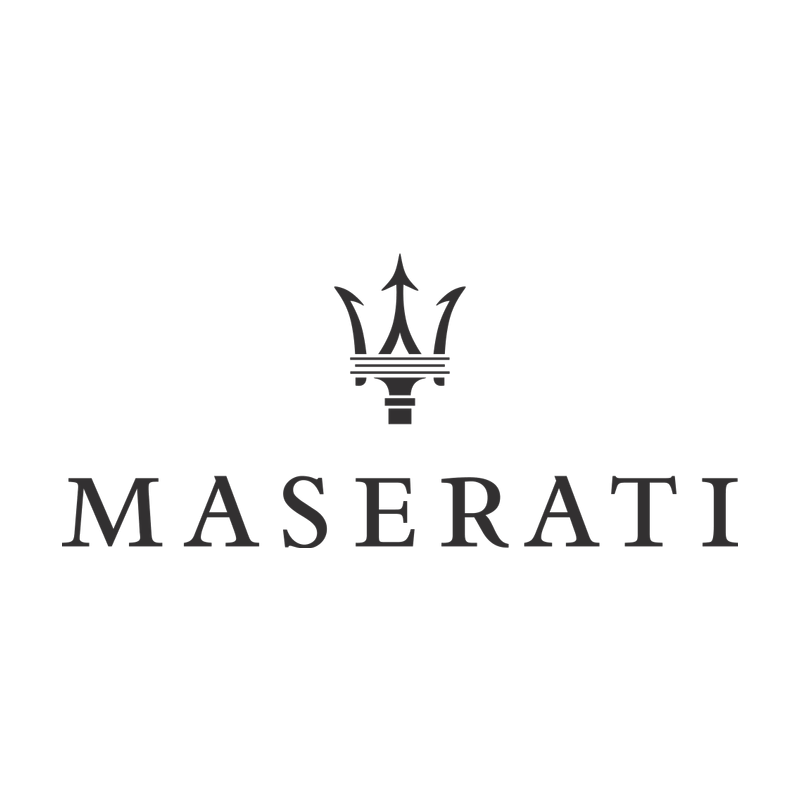 STICKER MASERATI Logo noir L 100 H 44 mm