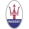 STICKER MASERATI logo rouge bleu L 60 H 100 mm