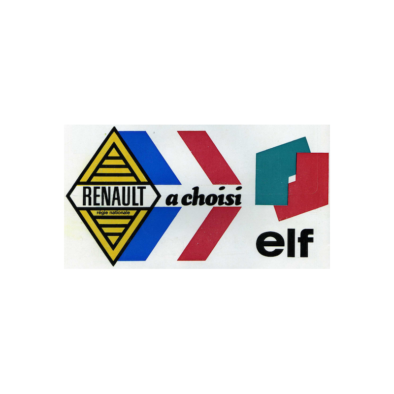 STICKER ELF-RENAULT L100 H 55 mm