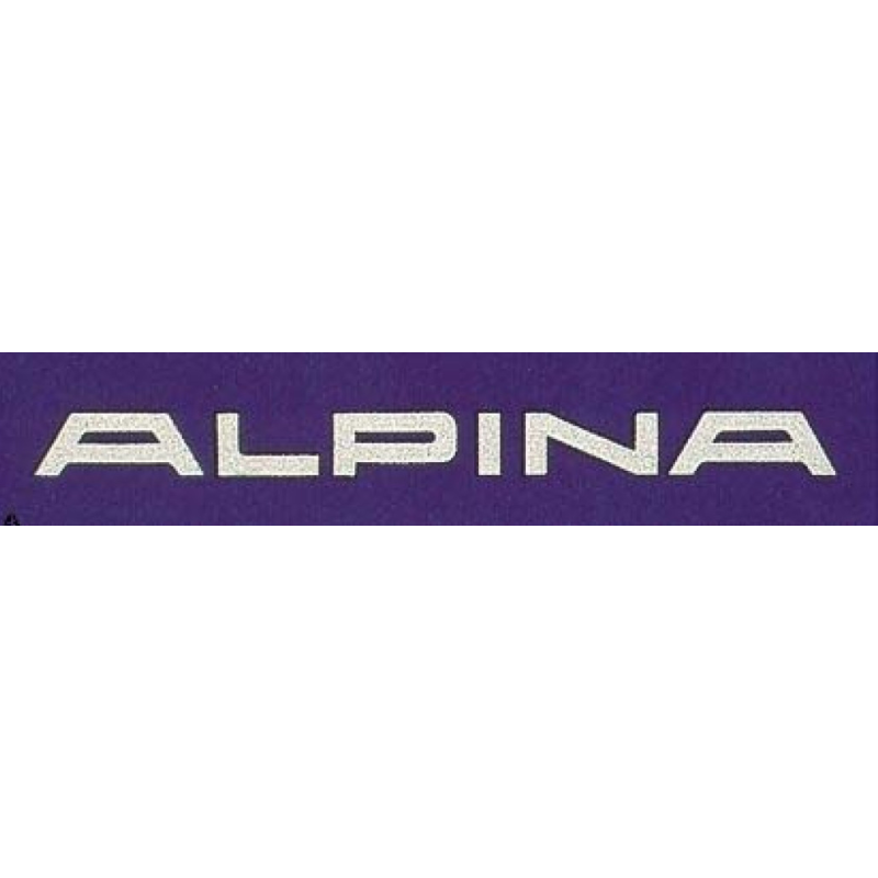 Autocollant ALPINA lettre silver-L 132mm h 33 mm