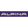 STICKER ALPINA lettre silver-L 132mm h 33 mm