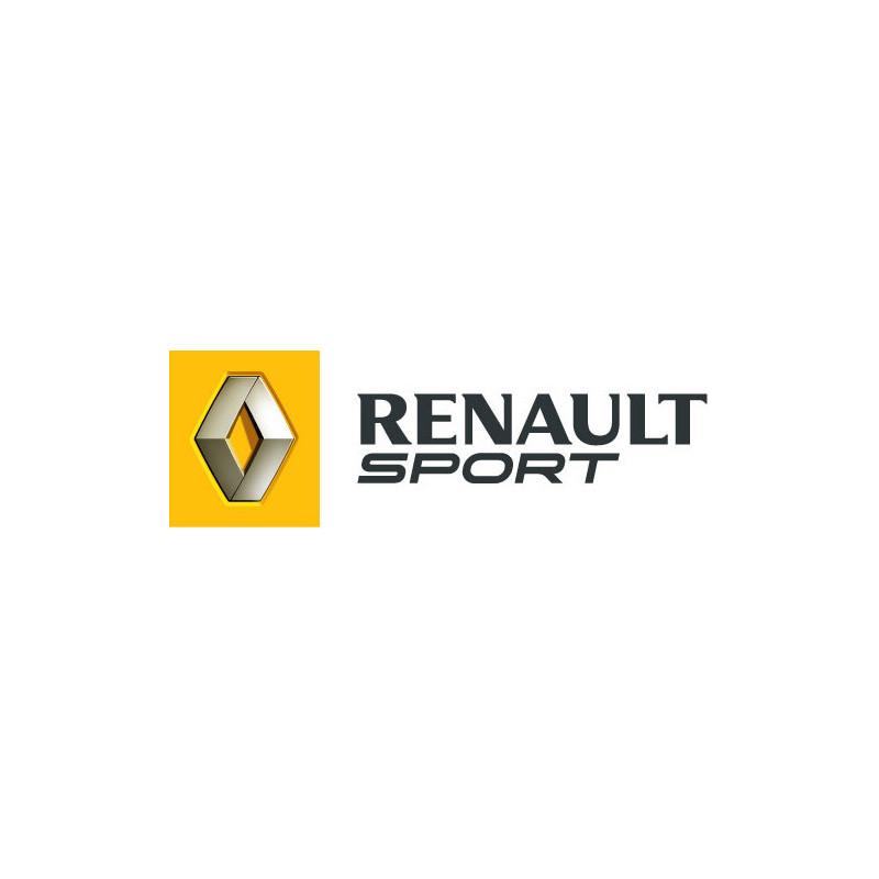 STICKER RENAULT SPORT carrÃƒÂ© jaune L 85 H 30 mm