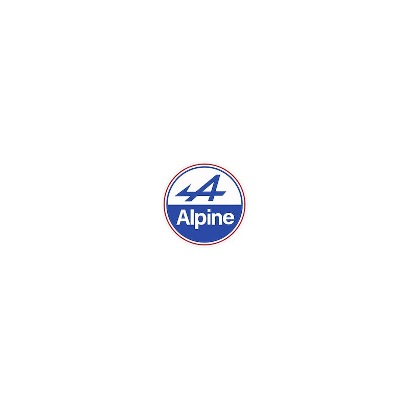 Autocollant ALPINE Logo diam 100 mm ou sur mesure