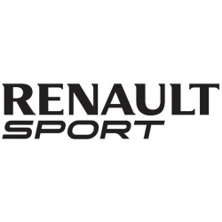 STICKER RENAULT Sport noir 2 lignes L 120 H 30 mm