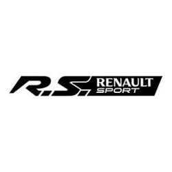 STICKER RENAULT SPORT RS noir/fond noir. L 120 H 20 mm