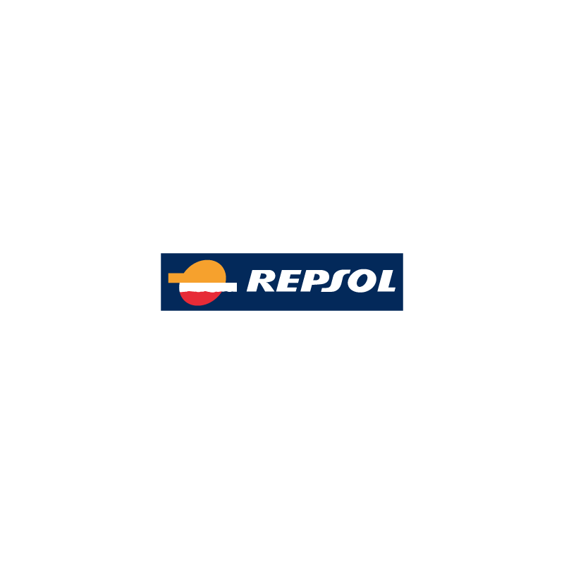 STICKER REPSOL logo rectangle bleu L 60 H 33 mm