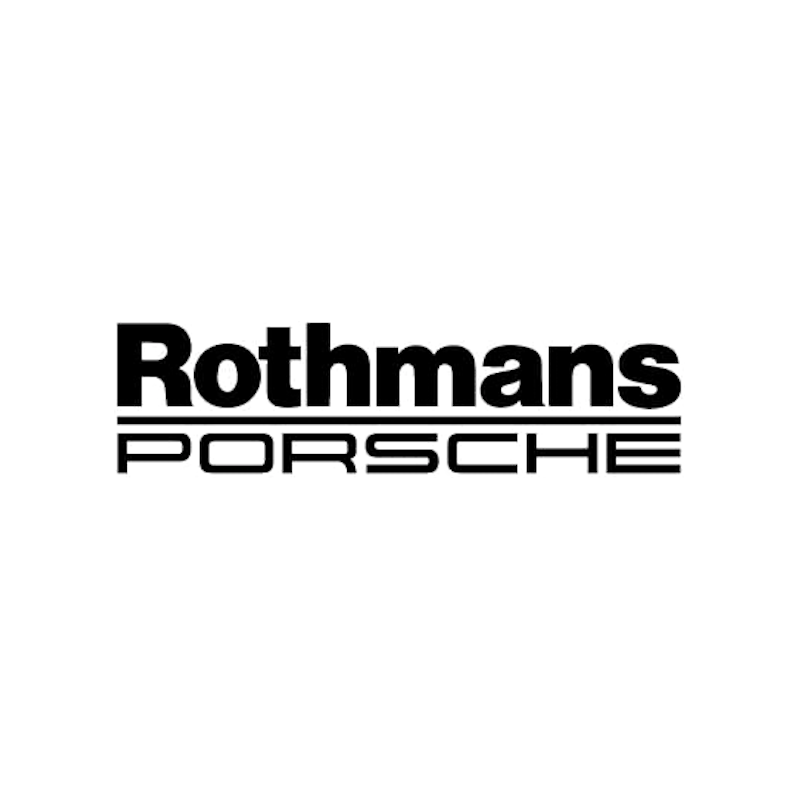 STICKER ROTHMANS PORSCHE Lettres Blanches  200/55 mm