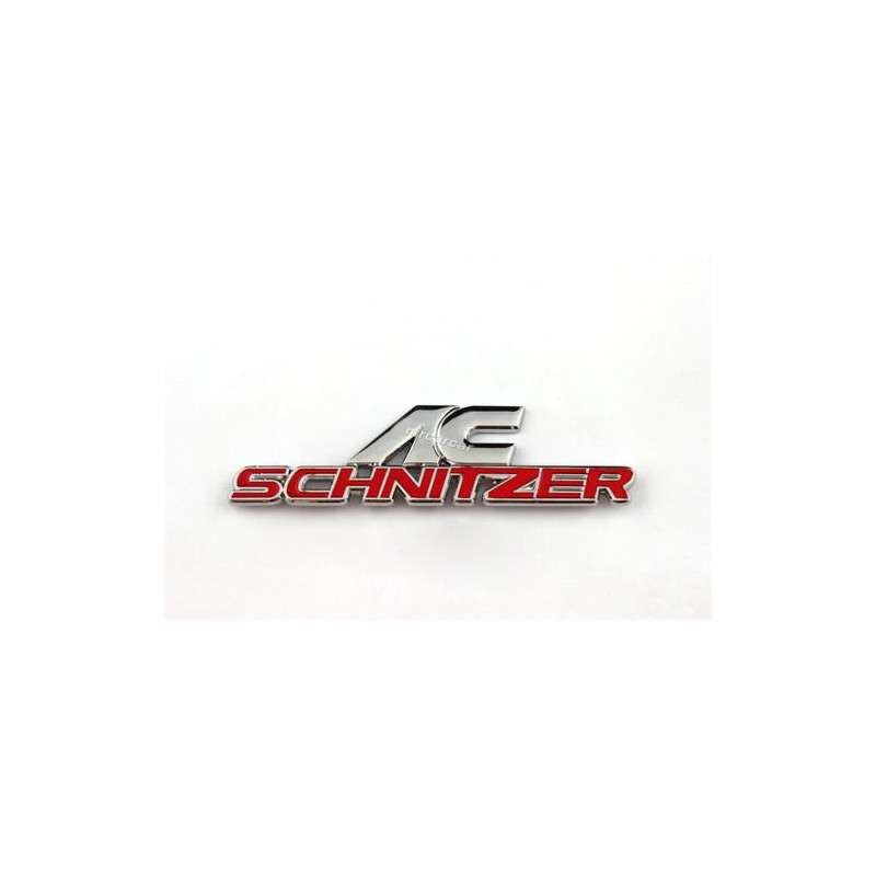 STICKER SCHNITZER AC logo noir L 100 H 30 mm