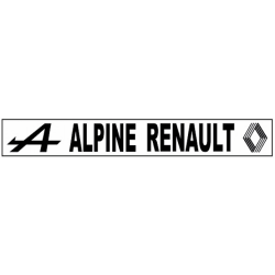 Autocollant ALPINE RENAULT Lettrage Noir   L 300 H 45 mm  ou sur mesure