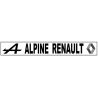 Autocollant ALPINE RENAULT Lettrage Noir   L 300 H 45 mm  ou sur mesure