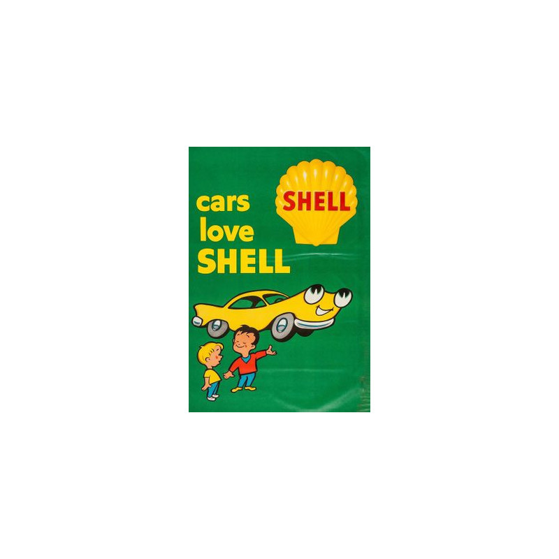 STICKER SHELL Pub Car love shell L 110 H 160 mm