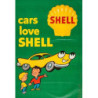 STICKER SHELL Pub Car love shell L 110 H 160 mm