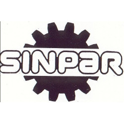 STICKER SINPAR logo dans engrenage L 100 H 65 mm