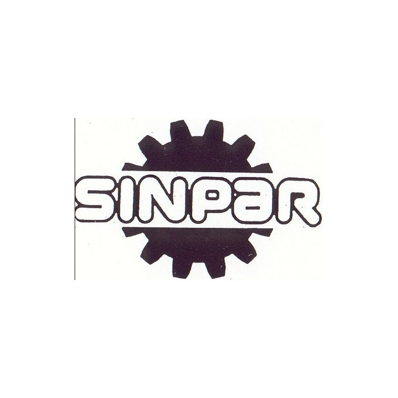 STICKER SINPAR logo dans engrenage L 100 H 65 mm