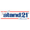 STICKER STAND 21 logo since 1970 L 90 H  30 mm