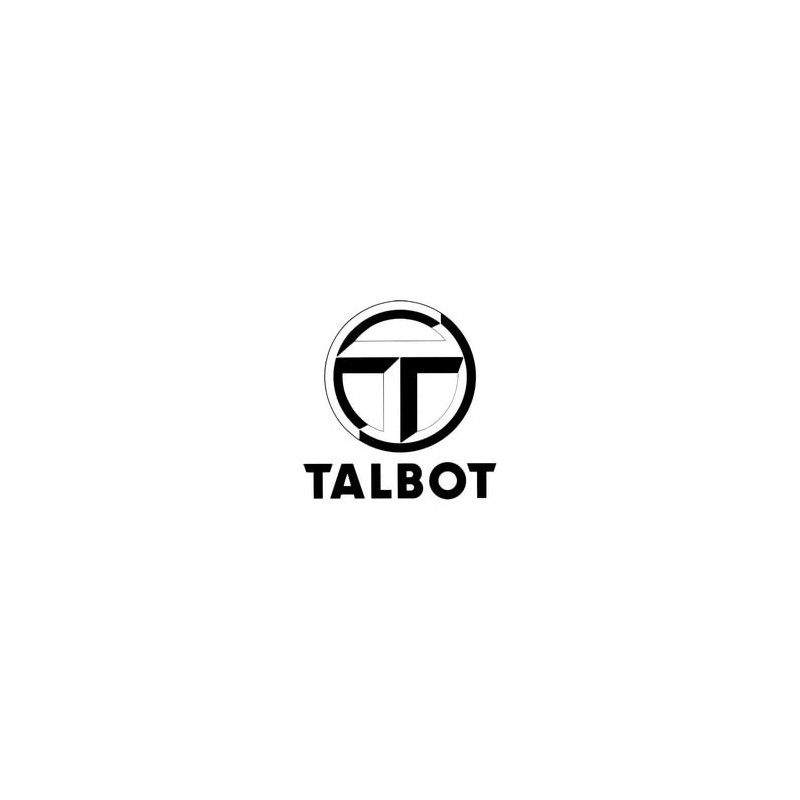 STICKER TALBOT logo-noir L 100 H 100 mm