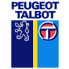 Autocollant PEUGEOT TALBOT logo vertical L 50 H 50 mm