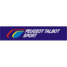 STICKER PEUGEOT TALBOT SPORT bande flamme L 330 H 70 mm