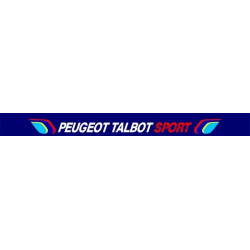 Autocollant PEUGEOT TALBOT SPORT pare-soleil bleu L 1300 H 200 mm