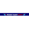 Autocollant PEUGEOT TALBOT SPORT pare-soleil bleu L 1300 H 200 mm