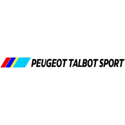 STICKER PEUGEOT-TALBOT-SPORT  bande L 230 H 20 mm