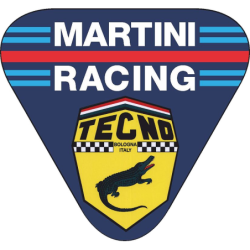 STICKER TECNO Martini Racing logo L100 H 100 mm