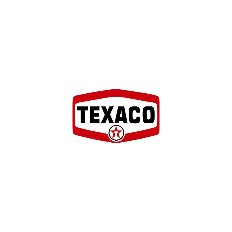 STICKER TEXACO logo 1963  L 30 H19 mm