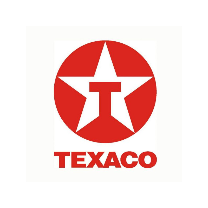 STICKER TEXACO logo 1981  L 105 H 130 mm