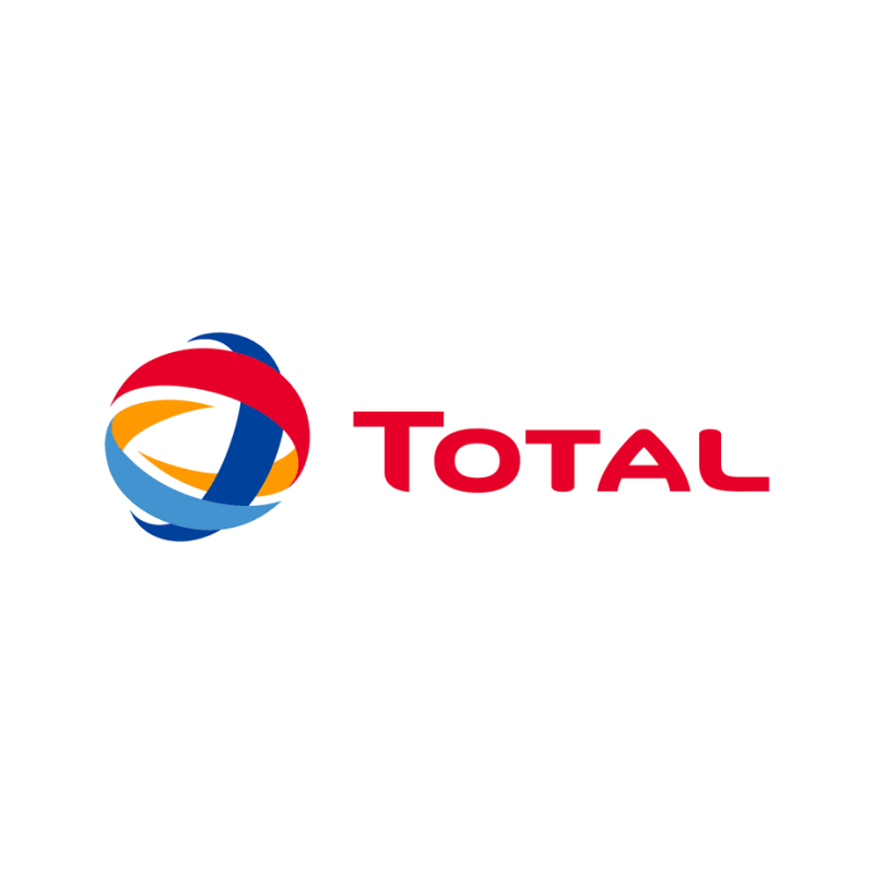 STICKER TOTAL logo 2003 L 100 H 100 mm