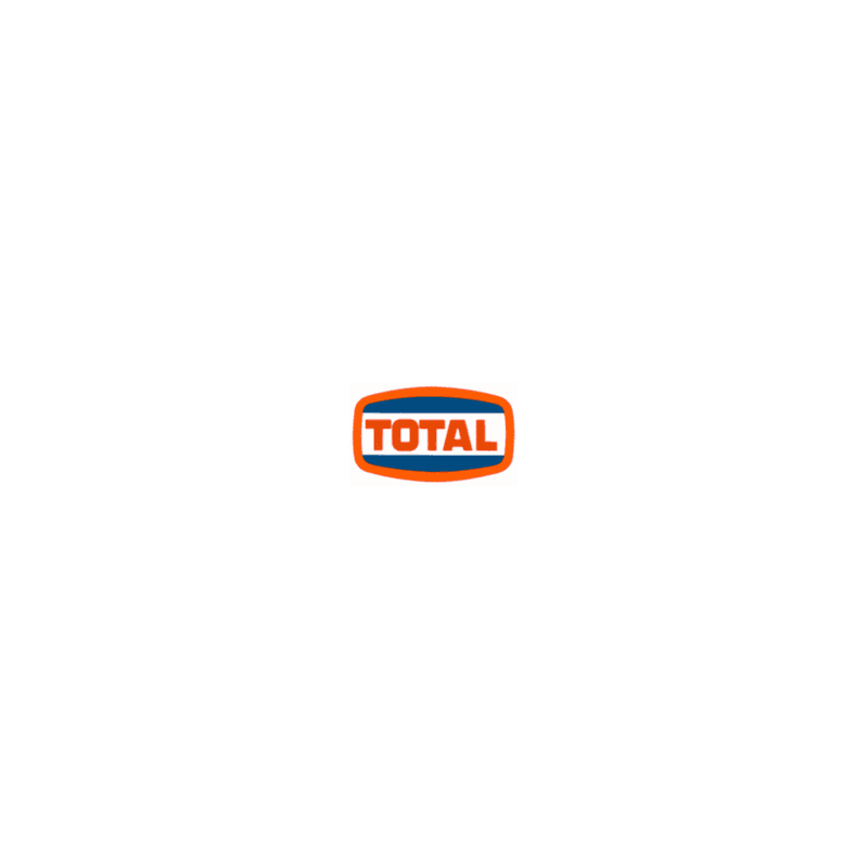 Autocollant TOTAL logo 1970 L 150 H 90 mm