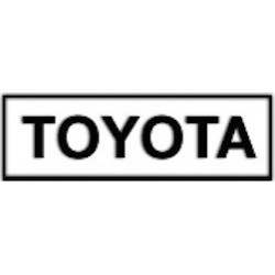 STICKER TOYOTA logo 1969 L 62 H 20 mm