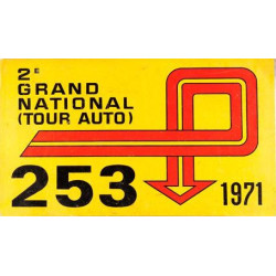 STICKER TOUR AUTO 2ÃƒÂ¨me GRAND NATIONAL 1973  L 170 H 82 mm