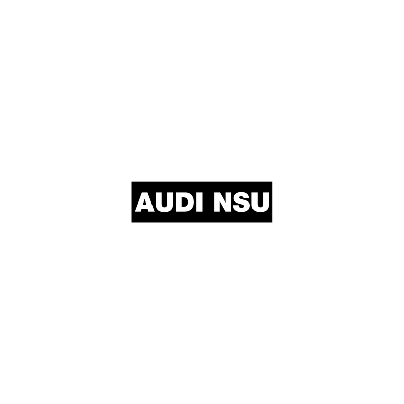 Autocollant AUDI NSU 1969 Logo Noir L 280 H 80 mm