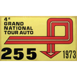 STICKER TOUR AUTO GRAND NATIONAL 1973  L 170 H 82 mm