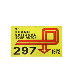 STICKER TOUR AUTOGRAND NATIONAL 1972  L 170 H 82 mm