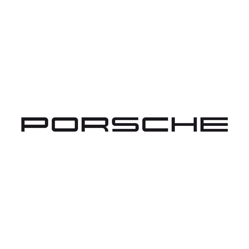 STICKER PORSCHE lettrage noir L 145 H 10 mm