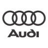 Autocollant AUDI logo 1985 noir L 75 H 46 mm