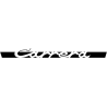 STICKER PORSCHE logo carrera noir L 1000 H 90 mm