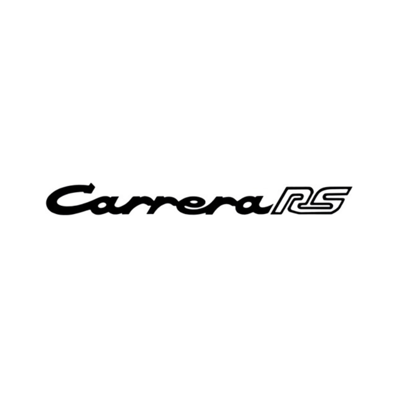 STICKER PORSCHE logo carrera rs noir  L 1000 H 100 mm