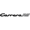 STICKER PORSCHE logo carrera rs noir  L 1000 H 100 mm