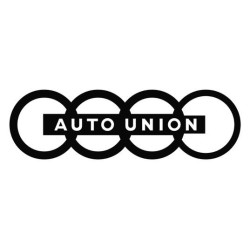 Autocollant AUTO UNION Logo 1932 L 100 H 30 mm