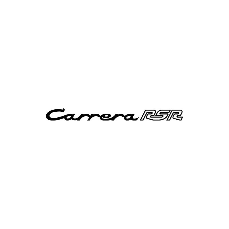 STICKER PORSCHE logo carrera rsr L 175 H 15 mm