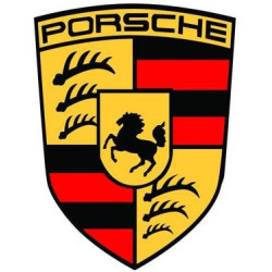 STICKER PORSCHE logo L 50 H 65  mm